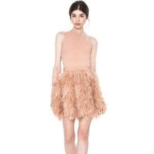 Alice + Olivia Philomena Feather Dress